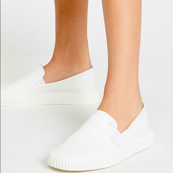 Veronica Beard Shoes - NEW Veronica Beard White Panelle Plimsole Slip On Shoes Size 8